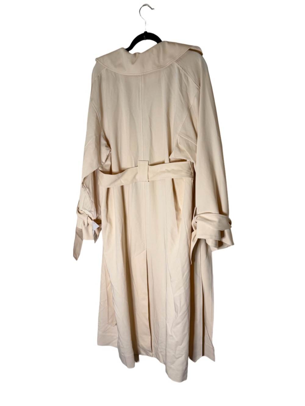 Topshop NWT Cream Trench Coat Belted Long Sleeve Jacket Size 4 - Picture 6 of 9